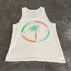 Eighty Eight Mens White Tank Top Shirt